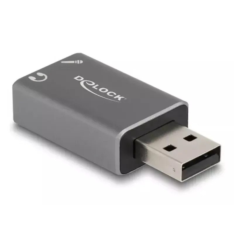 DeLOCK zewnętrzna karta dźwiękowa USB-A męski na 2 x 3,5 mm stereo