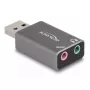 DeLOCK zewnętrzna karta dźwiękowa USB-A męski na 2 x 3,5 mm stereo