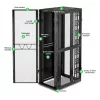 APC NetShelter SX, obudowa stelaża serwerowego, Gen 2, 52U, 2436W x 800S x 1200G mm, z bokami, czarna