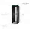 APC NetShelter SX, obudowa stelaża serwerowego, Gen 2, 52U, 2436W x 800S x 1200G mm, z bokami, czarna