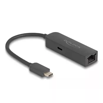 DeLOCK Adapter USB Type-C 2.5 Gigabit LAN Power Delivery 100W