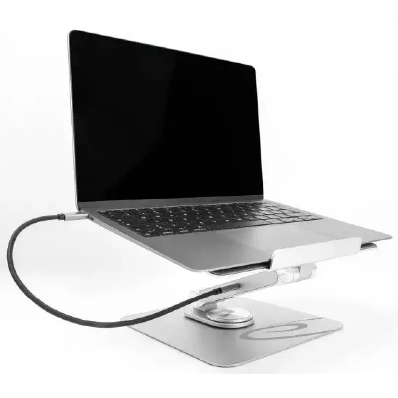 Podstawka pod laptop i tablet DeLOCK 18457 srebrna aluminium obrót 360°