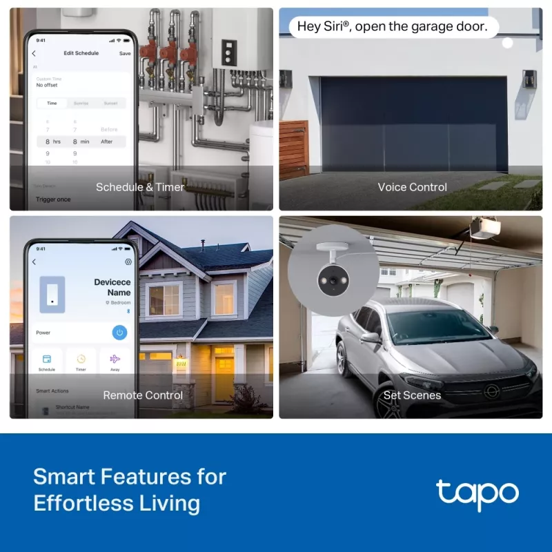 TP-Link TAPO S110E(UN) inteligentny aktuator domowy Aktuator przełączający 7 kanałów