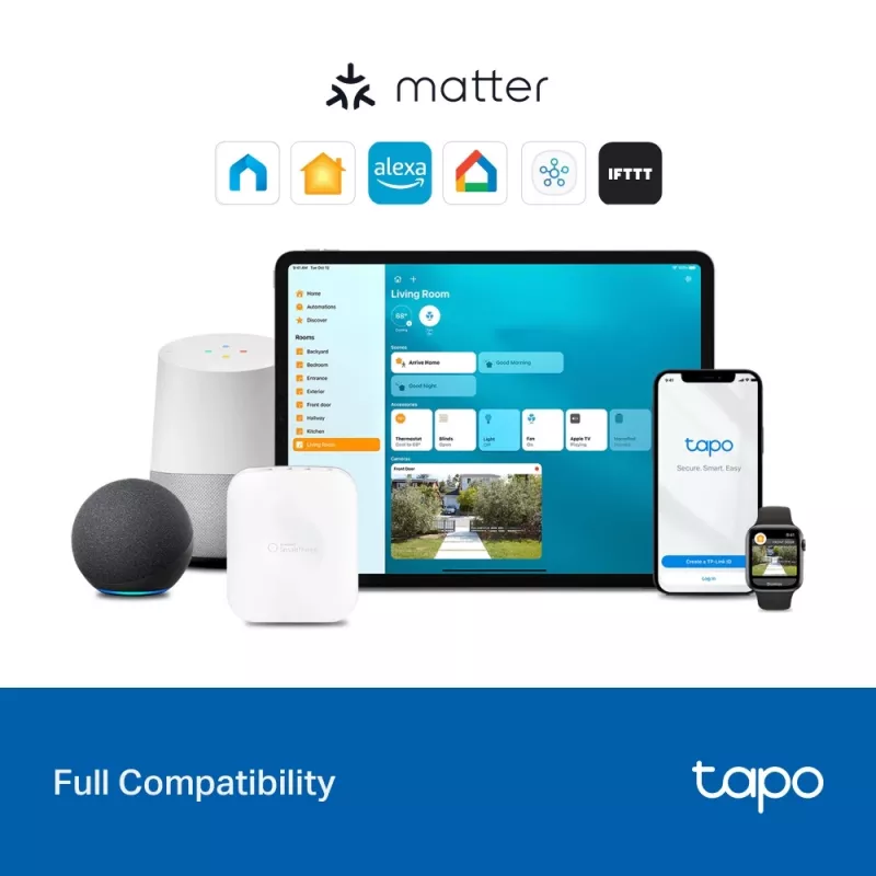 TP-Link TAPO S110E(UN) inteligentny aktuator domowy Aktuator przełączający 7 kanałów