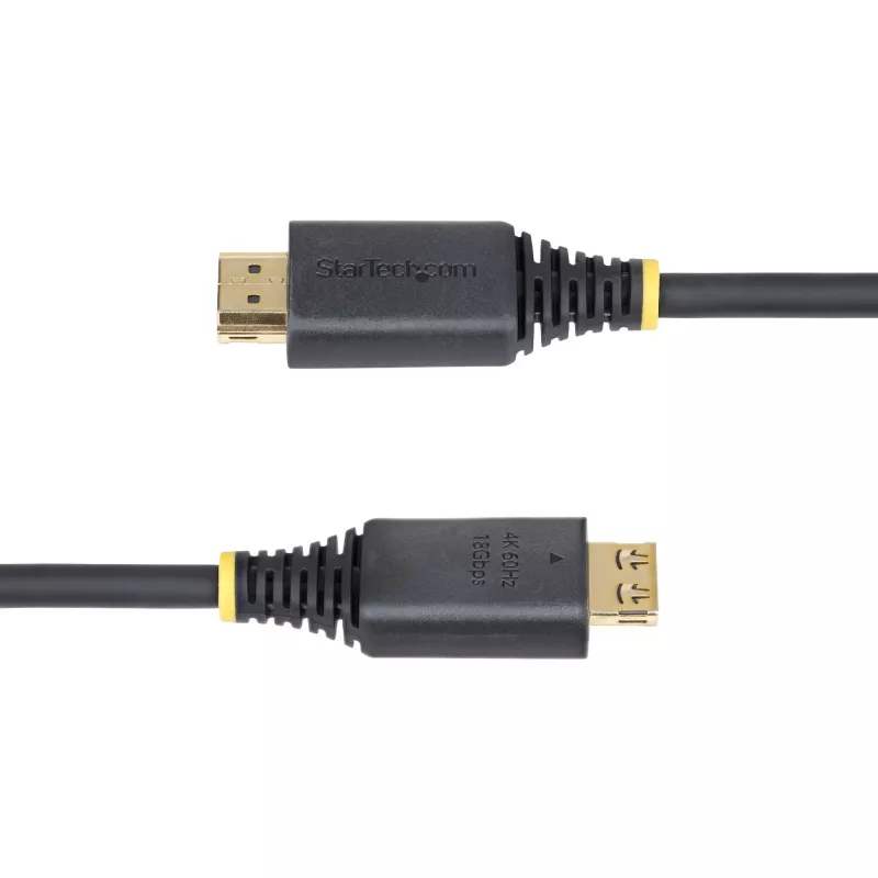 StarTech.com Kabel HDMI High Speed 2 m (6 stóp) z chwytnymi końcówkami, 4K 60 Hz/1440p 144 Hz, HDR10/HDCP 2.2/ARC, 18 Gb/s, przewód UHD HDMI do telewizora/monitora/wyświetlacza, płaszcz TPE