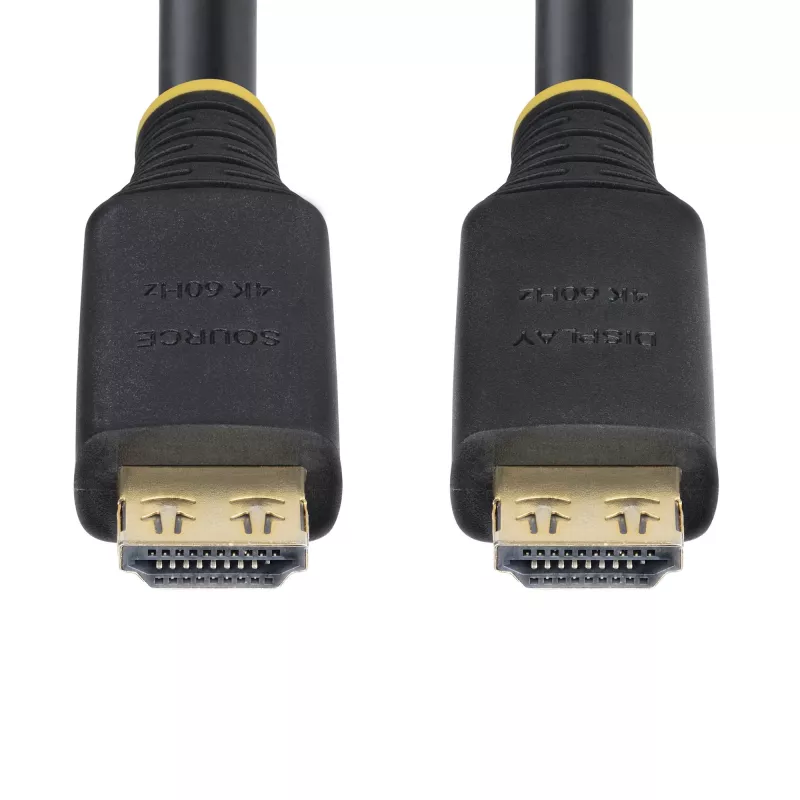StarTech.com 10m (33ft) aktywny kabel High Speed HDMI z chwytakami, 4K 60Hz/1440p 144Hz, HDR10/HDCP 2.2/ARC, 18Gbps, przewód UHD HDMI do TV/monitora/wyświetlacza, płaszcz TPE