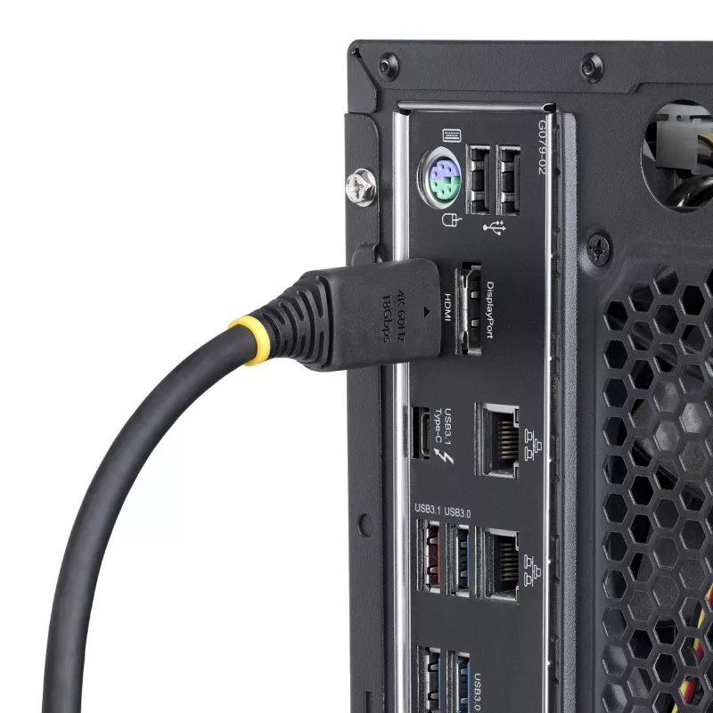 StarTech.com Kabel HDMI High Speed 7m ze złączami chwytnymi, 4K 60Hz/1440p 144Hz, HDR10/HDCP 2.2/ARC, 18Gbps, przewód UHD HDMI do telewizora/monitora/wyświetlacza, płaszcz TPE