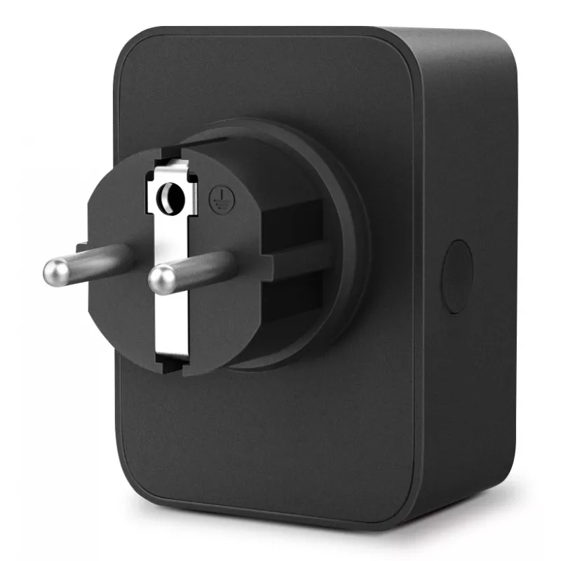 Inteligentna wtyczka TP-Link Tapo P410M — zewnętrzne gniazdo Wi‑Fi, 3680 W, 200–250 V, czarna