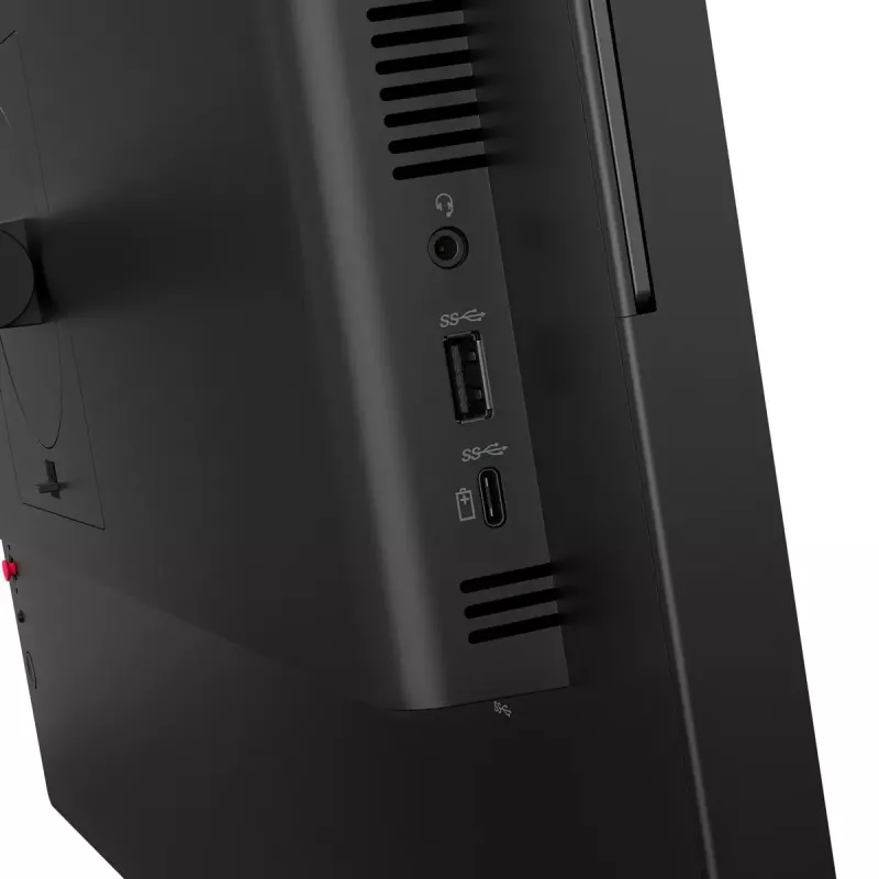 Lenovo ThinkVision T24-4v, 24 cale, monitor IPS LCD, 1920×1080 Full HD, 6 ms, 250 cd/m², wbudowane głośniki, hub USB, VESA, regulacja wysokości, czarny