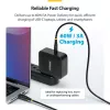 StarTech.com 15cm (6in) USB-C Charging kabel, 60W (3A) PD, Dual-Layer Braided Nylon/TPE Jacket, Rugged USB C Charging Cord, USB 2.0 Laptop Charger kabel