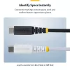 StarTech.com 15cm (6in) USB-C Charging kabel, 60W (3A) PD, Dual-Layer Braided Nylon/TPE Jacket, Rugged USB C Charging Cord, USB 2.0 Laptop Charger kabel