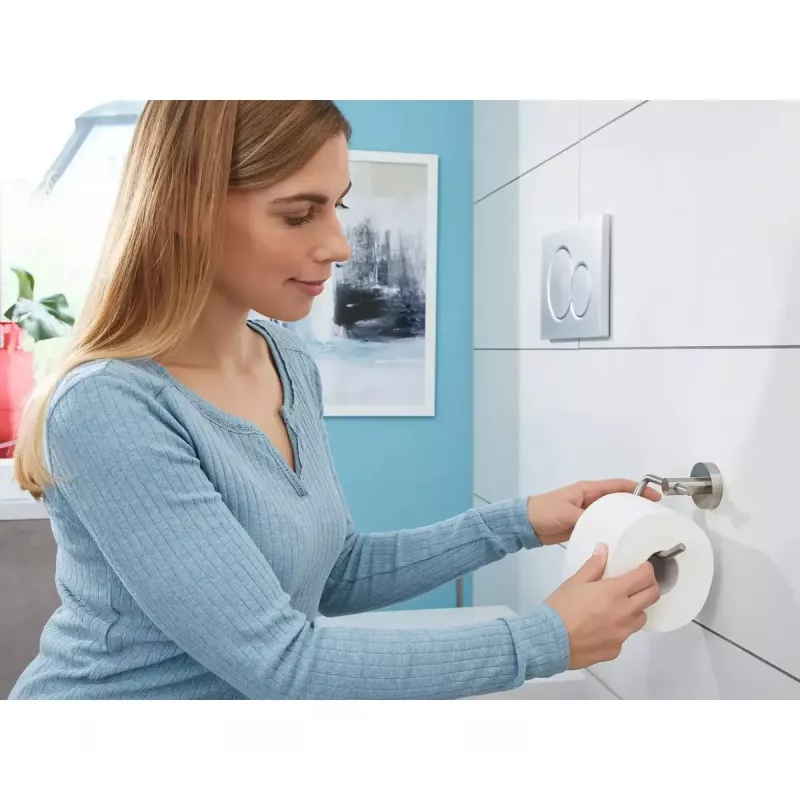 Uchwyt na papier toaletowy Tesa 40301-00000-00 montowany na ścianie stal nierdzewna 138×50×105 mm