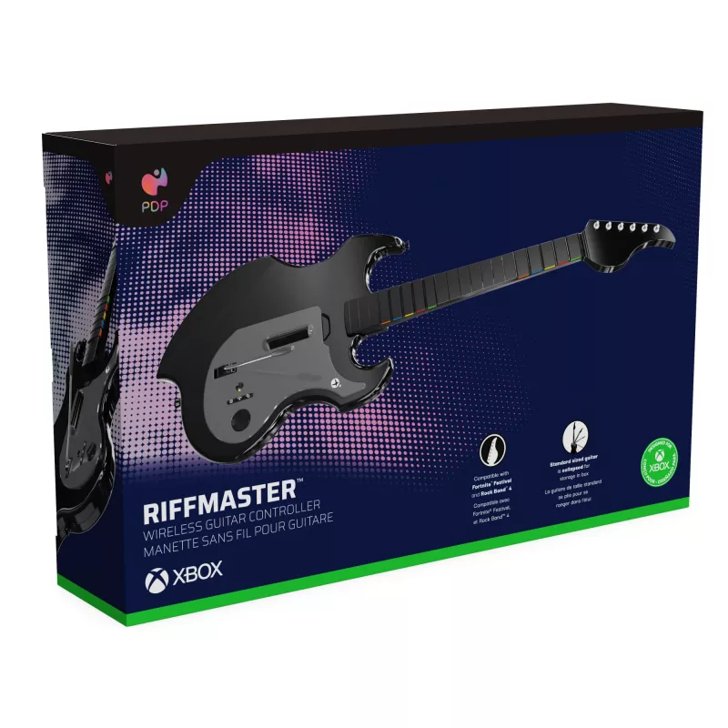 PDP Riffmaster Czarny, szary Gitara Analogowa / Cyfrowa PC, Xbox One, Xbox Series S, Xbox Series X