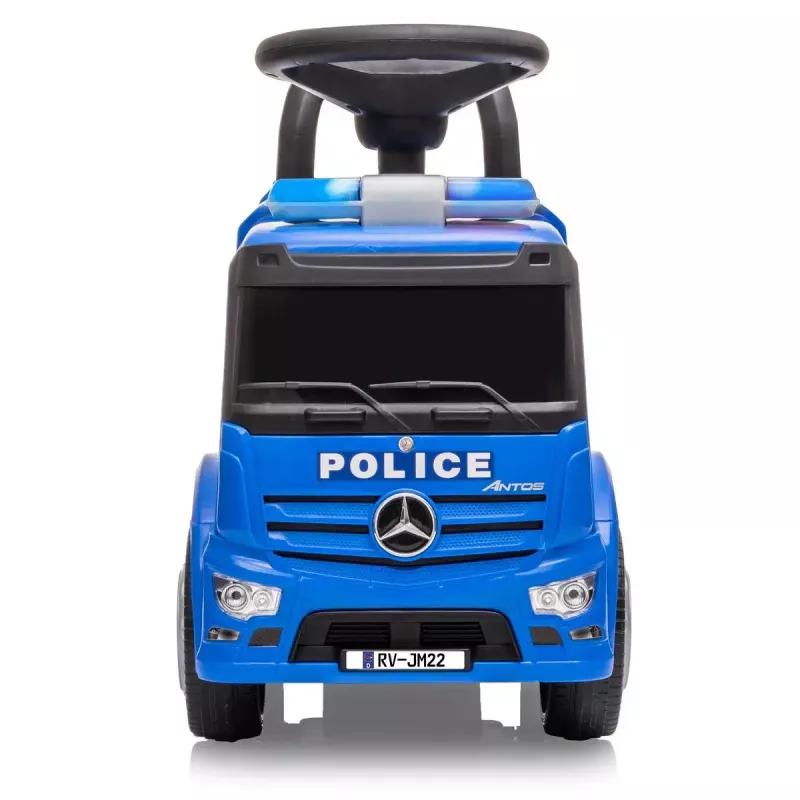 Samochód do jazdy Jamara Mercedes-Benz Antos Police 4 koła efekty świetlne