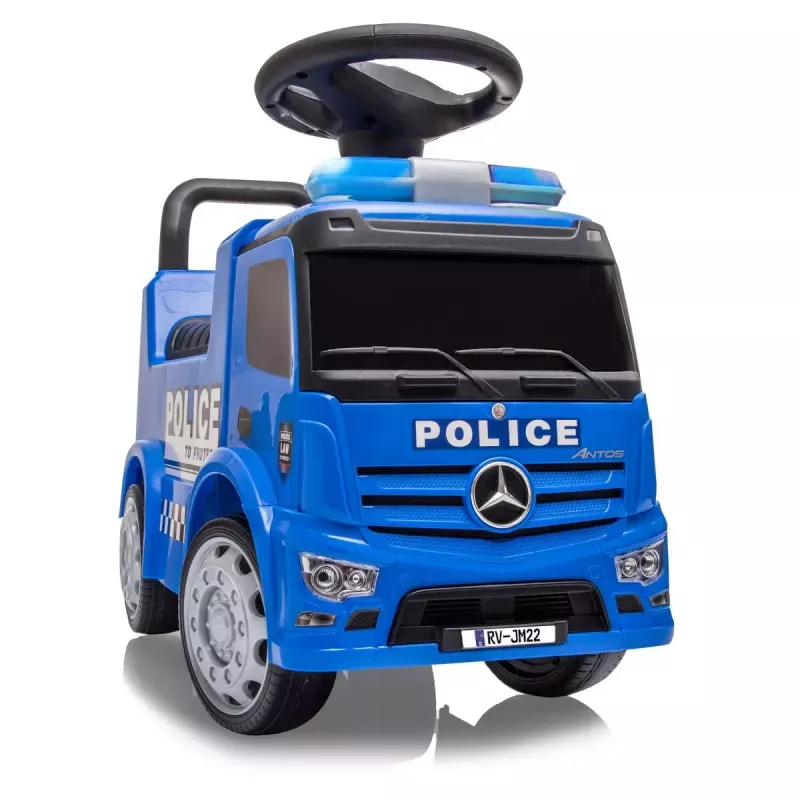 Samochód do jazdy Jamara Mercedes-Benz Antos Police 4 koła efekty świetlne