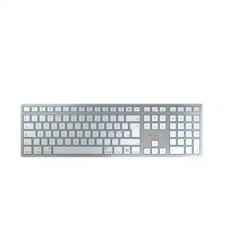Klawiatura CHERRY KW 9100 cienki FOR MAC uniwersalna USB + Bluetooth QWERTY angielska srebrna