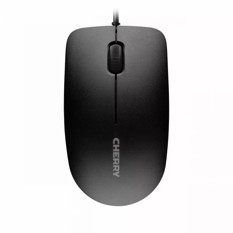 Przewodowa klawiatura Cherry CHERRY DC 2000 pełnowymiarowa USB z układem QWERTZ, 109 klawiszy, kabel 1,8 m, czarna — zawiera mysz
