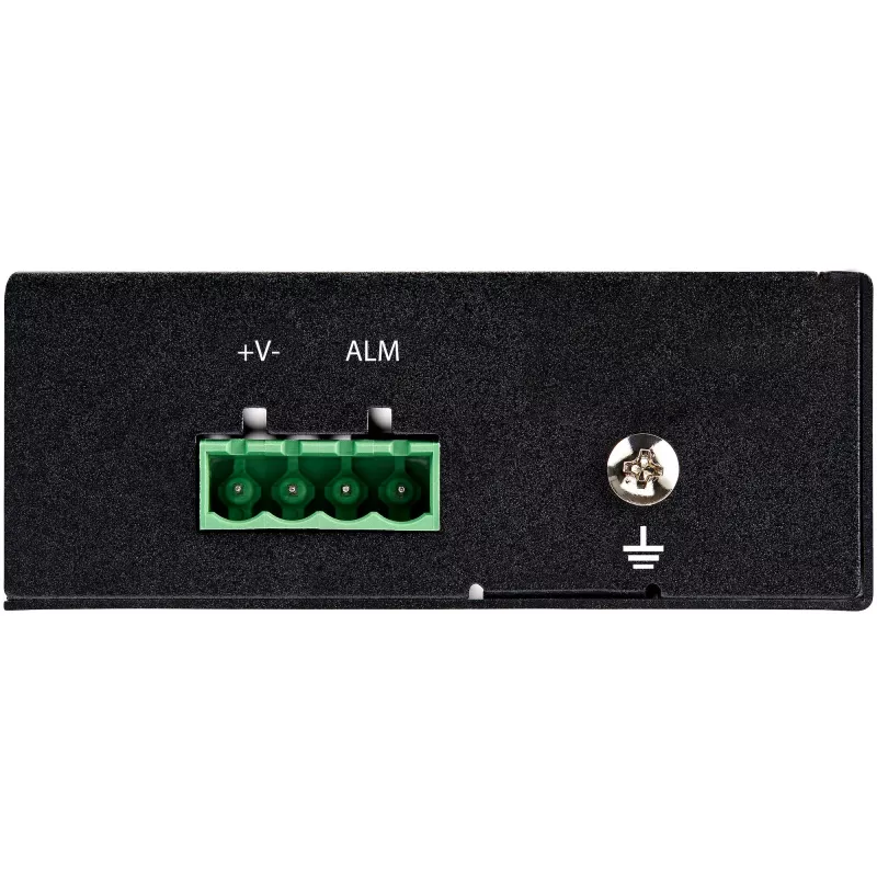 StarTech.com Przemysłowy konwerter mediów światłowód na Ethernet - 10/100/1000 Mbps SFP na RJ45/Cat6 - Jednomodowy/Wielomodowy światłowód na miedzianą sieć Gigabit - 12-56V DC - IP-30/ -40 do +75°C