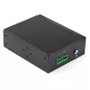 StarTech.com Przemysłowy konwerter mediów światłowód na Ethernet - 10/100/1000 Mbps SFP na RJ45/Cat6 - Jednomodowy/Wielomodowy światłowód na miedzianą sieć Gigabit - 12-56V DC - IP-30/ -40 do +75°C