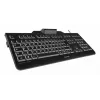 Przewodowa pełnowymiarowa klawiatura USB Cherry KC 1000 SC, układ QWERTZ, 109 klawiszy, kabel 1,8 m, czarna