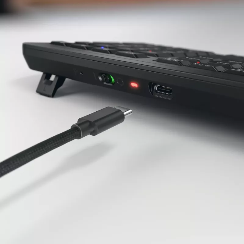 CHERRY Stream desktop ultimate klawiatura w zestawie z myszą Dom/Biuro USB + RF Wireless + Bluetooth AZERTY Francuski Czarny