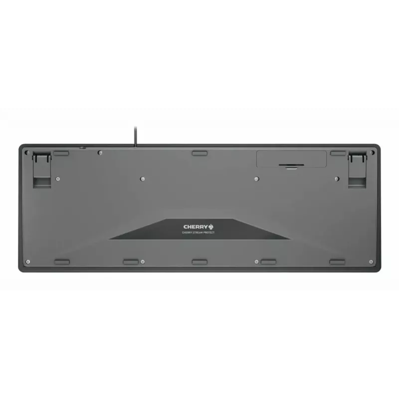 Klawiatura Cherry STREAM PROTECT, układ francuski, czarna, USB