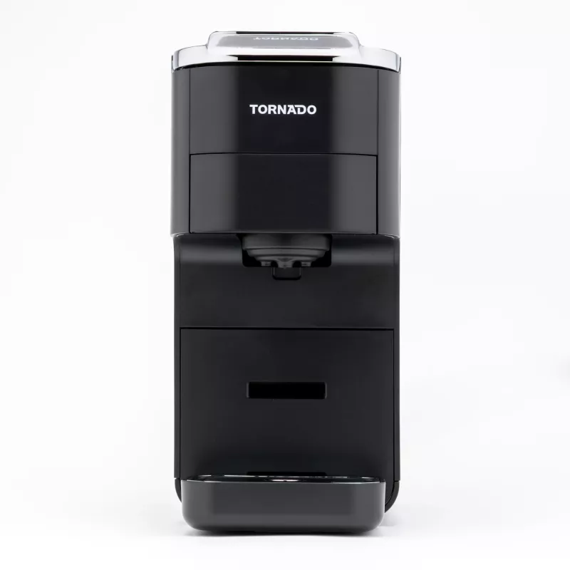 TORNADO TCM7042-GS | 5-w-1 Maszyna do kawy na kapsułki, Ekspres do kawy na kapsułki, 1,5 l, Kapsułki do kawy, Kawa mielona, 1350 W, Czarny