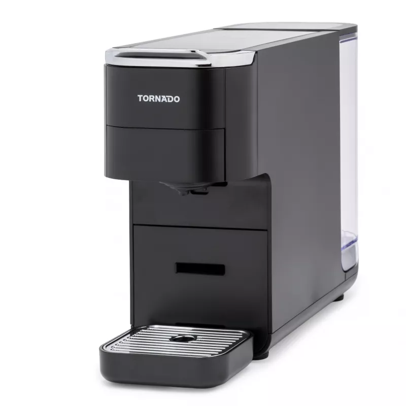 TORNADO TCM7042-GS | 5-w-1 Maszyna do kawy na kapsułki, Ekspres do kawy na kapsułki, 1,5 l, Kapsułki do kawy, Kawa mielona, 1350 W, Czarny