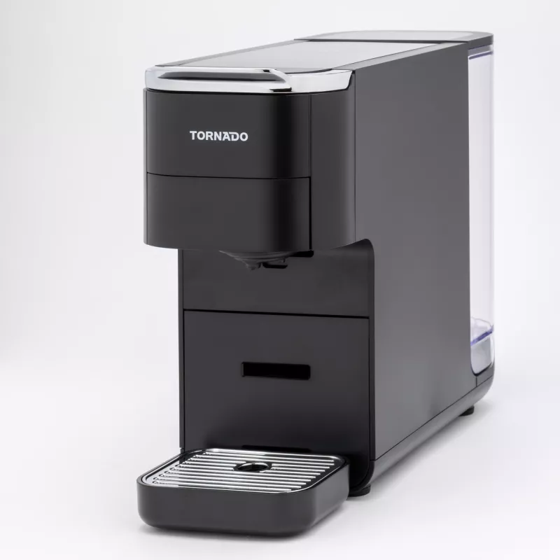 TORNADO TCM7042-GS | 5-w-1 Maszyna do kawy na kapsułki, Ekspres do kawy na kapsułki, 1,5 l, Kapsułki do kawy, Kawa mielona, 1350 W, Czarny