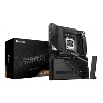GIGABYTE X870 AORUS STEALTH Płyta główna - Obsługuje procesory AMD Ryzen 9000, 16+2+2-fazowa cyfrowa VRM, do 8200Hz DDR5 (OC), 2xPCIe 5.0 + 2xPCIe 4.0, Wi-Fi 7, 5 GbE LAN, USB 4