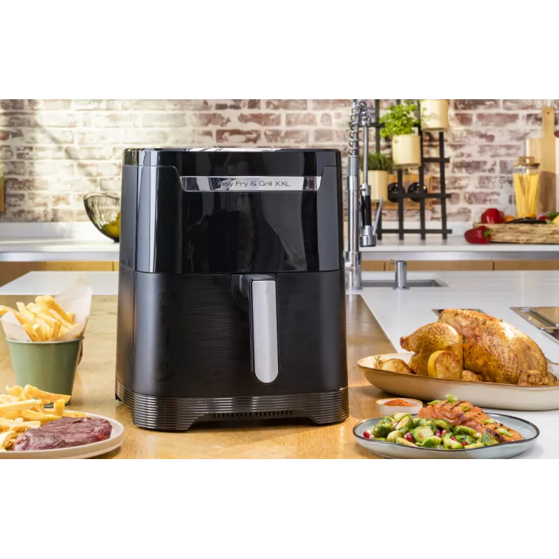 Frytkownica beztłuszczowa Tefal Easy Fry & Grill EY8018 6,5 L 1,5 kg 1830 W dotykowa LCD czarna wolnostojąca