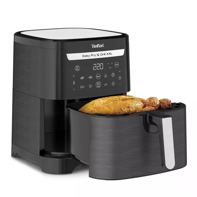 Frytkownica beztłuszczowa Tefal Easy Fry & Grill EY8018 6,5 L 1,5 kg 1830 W dotykowa LCD czarna wolnostojąca