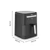 Frytkownica beztłuszczowa Tefal Easy Fry & Grill EY8018 6,5 L 1,5 kg 1830 W dotykowa LCD czarna wolnostojąca