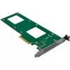 InLine 76660O Wewnętrzny adapter U.2 PCIe Męski 4 Gbit/s