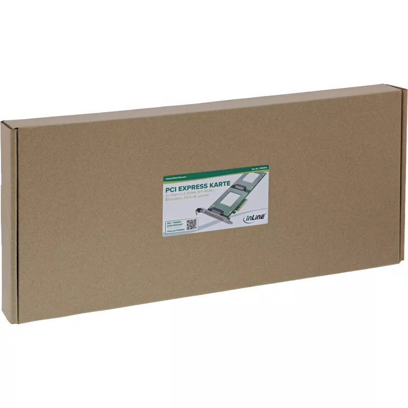 InLine 76660O Wewnętrzny adapter U.2 PCIe Męski 4 Gbit/s