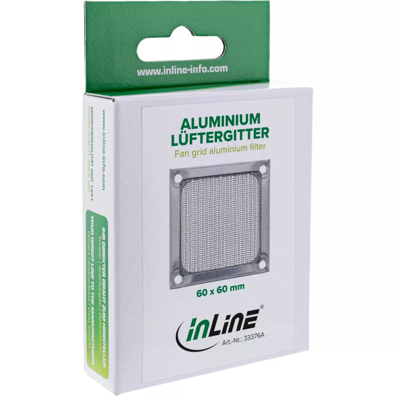 Kratka wentylatora InLine z filtrem aluminiowym InLine 33376A