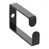 Uchwyt na kabel InLine 43x70mm metalowy czarny — uniwersalny uchwyt kablowy, 12,3×70×55 mm