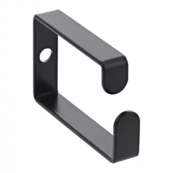 Uchwyt na kabel InLine 43x70mm metalowy czarny — uniwersalny uchwyt kablowy, 12,3×70×55 mm