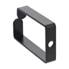 Uchwyt na kabel InLine 43x70mm metalowy czarny — uniwersalny uchwyt kablowy, 12,3×70×55 mm