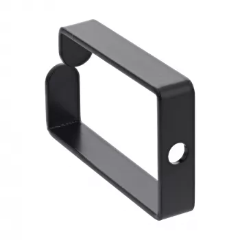 Uchwyt na kabel InLine 43x70mm metalowy czarny — uniwersalny uchwyt kablowy, 12,3×70×55 mm