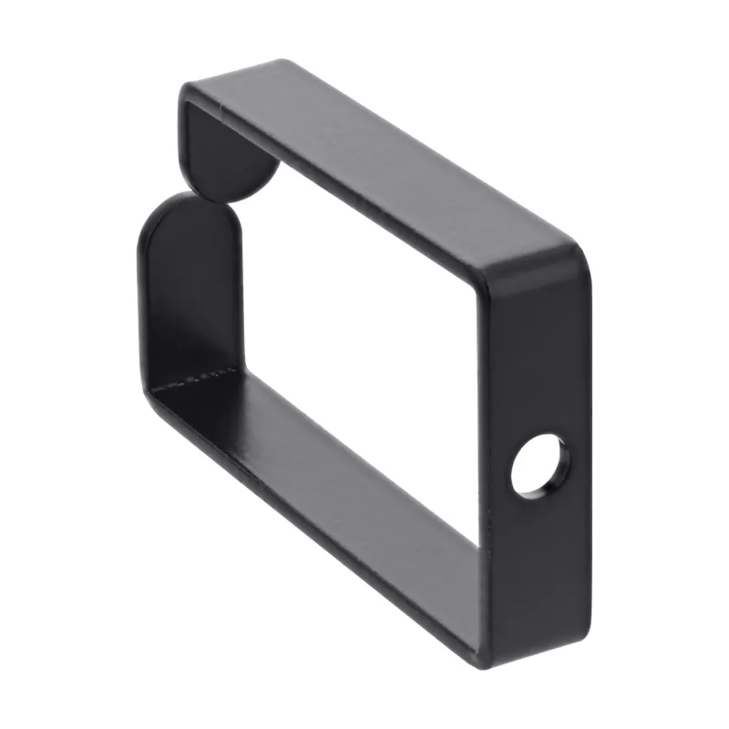 Uchwyt na kabel InLine 43x70mm metalowy czarny — uniwersalny uchwyt kablowy, 12,3×70×55 mm