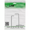 Uchwyt na kabel InLine 43x70mm metalowy czarny — uniwersalny uchwyt kablowy, 12,3×70×55 mm