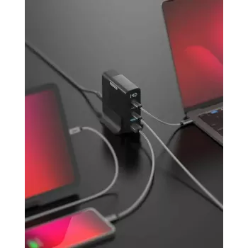 Ładowarka do urządzeń mobilnych Sitecom CH-1004 — Uniwersalna ładowarka sieciowa AC wewnętrzna, wejście 100–240 V, wyjście do 20 V, 3× USB-C, czarna