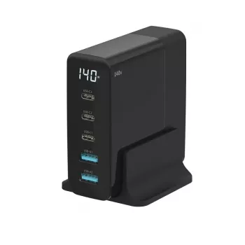 Ładowarka do urządzeń mobilnych Sitecom CH-1004 — Uniwersalna ładowarka sieciowa AC wewnętrzna, wejście 100–240 V, wyjście do 20 V, 3× USB-C, czarna