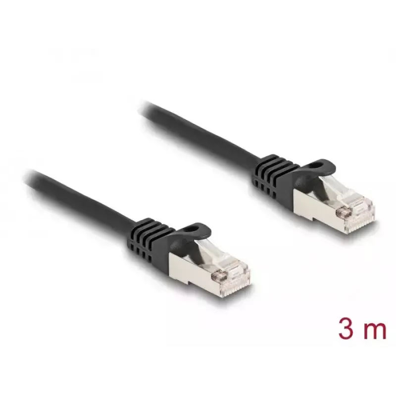 Kabel DeLOCK RJ50 męski na RJ50 męski S/FTP 3 m czarny