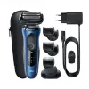 Maszynka goląca Braun Series 6 61-B1500s z folią, trymer, niebieska