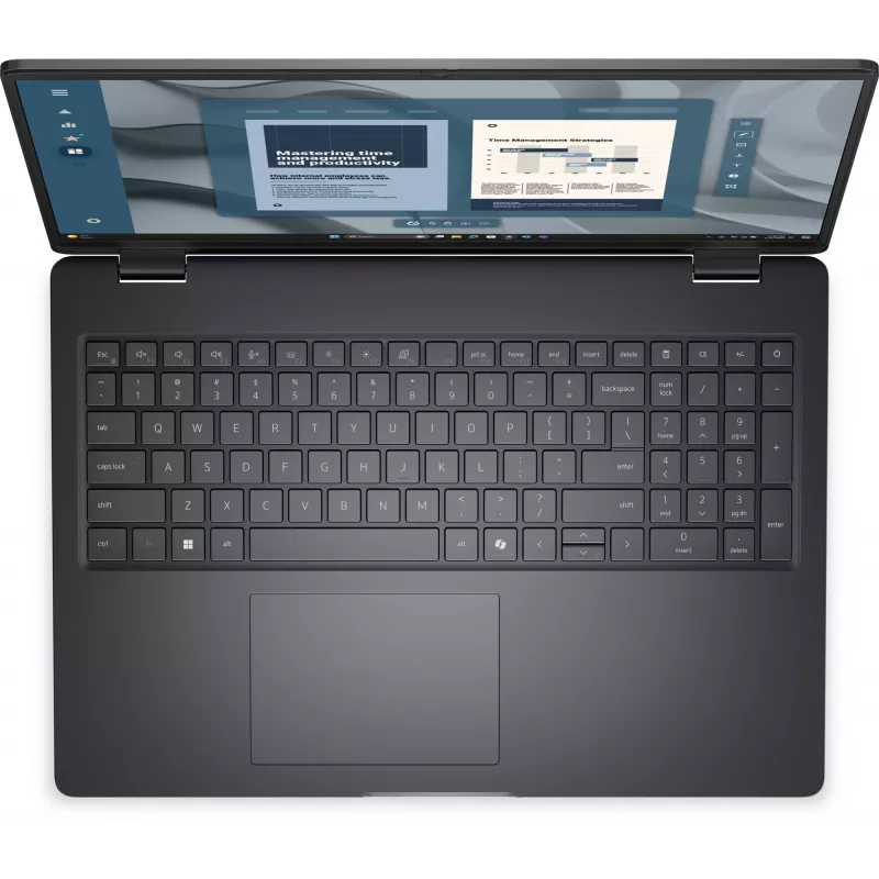 Laptop DELL Pro 16 PC16255 AMD Ryzen™ 5 220 40,6 cm (16 cali) Full HD+ 16 GB DDR5-SDRAM 512 GB SSD Wi-Fi 6E (802.11ax) Windows 11 Pro niemiecki czarny