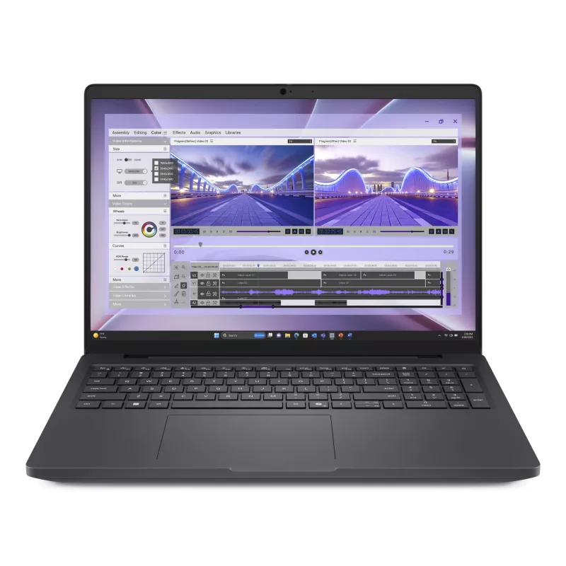 DELL Pro Max 16 MC16250 Intel Core Ultra 7 265H Mobilna stacja robocza 40,6 cm (16 cali) Full HD+ 32 GB DDR5-SDRAM 1 TB SSD NVIDIA RTX PRO 2000 Blackwell Wi-Fi 7 (802.11be) Windows 11 Pro niemiecki Czarny
