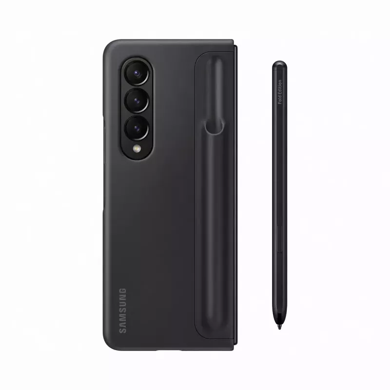 Pokrowiec na telefon komórkowy Samsung EF-OF93PCBEGWW do Galaxy Z Fold4, czarny, ze stojakiem biurkowym