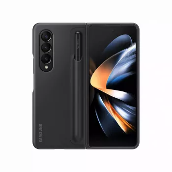 Pokrowiec na telefon komórkowy Samsung EF-OF93PCBEGWW do Galaxy Z Fold4, czarny, ze stojakiem biurkowym